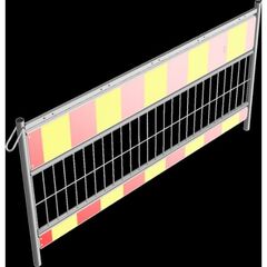  Mobile Absturzsicherung Schake Schrankenzaun nach TL, Länge: 2,00 m, Folie Typ 1, rot / gelb 12449925