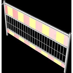  Mobile Absturzsicherung Schake Schrankenzaun nach TL, Länge: 2,00 m, Folie Typ 1, rot / gelb 12449925