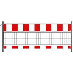  Mobile Absturzsicherung Schake Schrankenzaun nach TL, Länge: 2,40 m, Folie Typ 2, rot / weiß 12449932