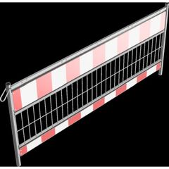  Mobile Absturzsicherung Schake Schrankenzaun nach TL, Länge: 2,40 m, Folie Typ 1, rot / weiß 12449936
