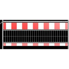  Mobile Absturzsicherung Schake Schrankenzaun nach TL, Länge: 2,40 m, Folie Typ 1, rot / weiß 12449936