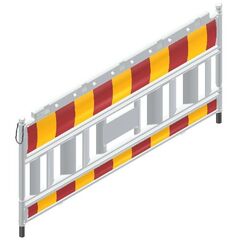  Mobile Absturzsicherung Schake-Euro2-Schrankenzaun
Typ Nox weiß, ohne Lampenadapter, Folie Typ 2, rot / gelb 12449912