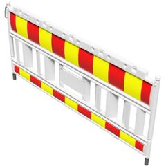  Mobile Absturzsicherung Schake-Euro2-Schrankenzaun
Typ Nox weiß, ohne Lampenadapter, Folie Typ 3, rot / gelb 12449903