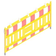  Mobile Absturzsicherung Schake-Euro2-Schrankenzaun 
Typ Nox gelb, mit Lampenadapter, rot / weiß 12449897