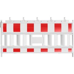  Mobile Absturzsicherung Schake-Euro2-Schrankenzaun
Typ Nox weiß, mit vorm. Lampenadapter, Folie Typ 1, rot / weiß 12449900
