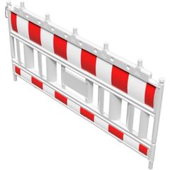  Mobile Absturzsicherung Schake-Euro2-Schrankenzaun
Typ Nox weiß, mit vorm. Lampenadapter, Folie Typ 1, rot / weiß 12449900