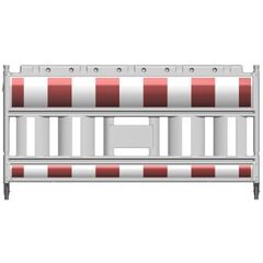  Mobile Absturzsicherung Schake-Euro2-Schrankenzaun 
mit Stahlfuß, schwenkbar 12449907