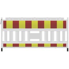  Mobile Absturzsicherung Schake-Euro2-Schrankenzaun 
Typ Nox weiß, ohne Lampenadapter, Folie Typ 1, rot / gelb 12449893