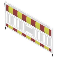  Mobile Absturzsicherung Schake-Euro2-Schrankenzaun 
Typ Nox weiß, ohne Lampenadapter, Folie Typ 1, rot / gelb 12449893