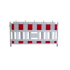  Mobile Absturzsicherung Schake-Euro2-Schrankenzaun
Typ Nox light weiß, mit vorm. Lampenadapter, Folie Typ 1, rot / weiß 12449889