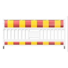  Mobile Absturzsicherung Schake-Euro3 Schrankenzaun Typ Ultra, 2,00m, ohne Lampenadapter, mit Folie Typ 3, rot / gelb 12449916