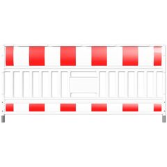  Mobile Absturzsicherung Schake-Euro3 Schrankenzaun Typ Ultra, 2,00m, ohne Lampenadapter, mit Folie Typ 1, rot / weiß 12449919