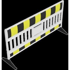  Verkehrssicherung Schachtschutzgitter Schake Euro-3-Schrankenzaun Typ Ultra, mit Folie Typ RA1/A, schwarz / gelb 12450237