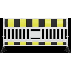  Verkehrssicherung Schachtschutzgitter Schake Euro-3-Schrankenzaun Typ Ultra, mit Folie Typ RA1/A, schwarz / gelb 12450237