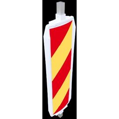  Verkehrssicherung Baken Schake Kunststoffbake Typ 40A, Folie Typ 2, schraffiert, rot/gelb, beids. R/L 12449962