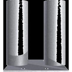  Mobilzaunzubehör Schake Bodenplatte zum Verbinden von 2 Bauzäunen 12450351