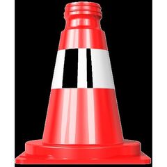  Verkehrssicherung Leitkegel Schake Leitkegel tagesleuchtend, rot / weiß, Höhe: 200 mm 12450206