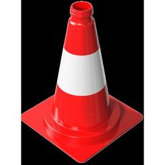  Verkehrssicherung Leitkegel Schake Leitkegel tagesleuchtend, rot / weiß, Höhe: 320 mm 12450212