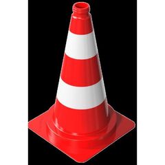  Verkehrssicherung Leitkegel Schake Leitkegel tagesleuchtend, rot / weiß, Höhe: 500 mm 12450208