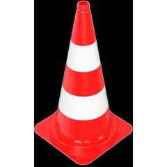  Verkehrssicherung Leitkegel Schake Leitkegel tagesleuchtend, rot / weiß, Höhe: 750 mm 12450213