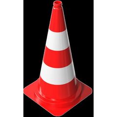  Verkehrssicherung Leitkegel Schake Leitkegel tagesleuchtend, rot / weiß, Höhe: 750 mm 12450213