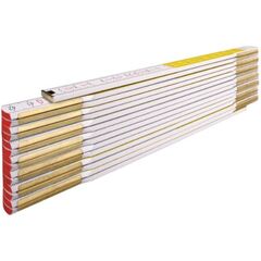  Holz-Gliedermaßstäbe Stabila Holz-Gliedermaßstab Type 617/11, 3 m, weiß/gelbe metrische Schnellablese-Skala 12383135