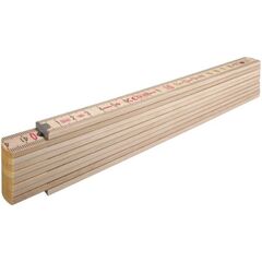  Holz-Gliedermaßstäbe Stabila Holz-Gliedermaßstab Type 407 N, 2 m, naturfarben, metrische Skala, mit Winkelschema, PEFC-zertifiziert 12383145