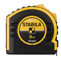  Taschenbandmaße Stabila Taschenbandmaß BM 40, 8 m, mit doppelseitiger Skala und Spikes-Haken 12383096