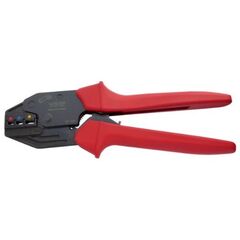  Crimpzange  rot/blau/gelb Crimpzange, mit der Möglichkeit der Aufnahme einer Abisolier-u. Schneidvorrichtu 12451182