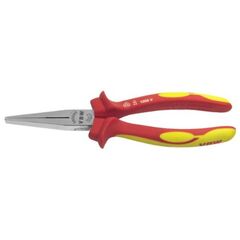  VDE-Flachzange mit langen Backen VDE-Flachzange mit langen Backen, verchromt, Mehrkomponenten-Griffe, 160 mm 12451151
