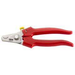  VDE-Kabel-, Kabel-, Drahtseilscheren, Messer Kabelschere Kabelschere, Edelstahl, rote Griffhüllen, 165 mm 12451298