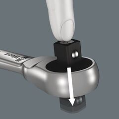  Knarren Wera 8100 SA 7 Zyklop Metal-Knarrensatz, Durchsteckvierkant, 1/4"-Antrieb, metrisch, 28-teilig 12451902