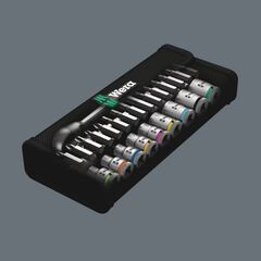  Knarren Wera 8100 SA 7 Zyklop Metal-Knarrensatz, Durchsteckvierkant, 1/4"-Antrieb, metrisch, 28-teilig 12451902