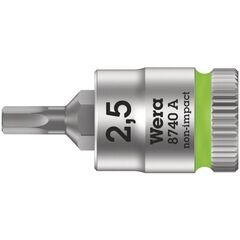  Zyklop Knarren Zubehör, 1/4" 8740 A Zyklop Bitnuss mit 1/4"-Antrieb, für Innensechskantschrauben, 2,5 x 28 mm 12453222