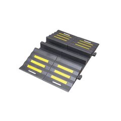  Kabelführung müba-Schlauchbrücke mit Nut und Federsystem und 2 Kanälen Ø90 mm, Länge 855 mm, Breite 300 mm, Höhe 88 mm 12444835