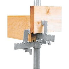  Schnurgerüst Typ 1 müba-Schnurgerüst Typ 1, 2,00m langes Rohr Ø48,3mm mit angeschweißten Erdnagel, mit 2 beweglichen Fußsteben und 2 Erdnägeln, sowie einem Schiebling, v 12445053