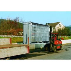  Lager und Transportgestelle müba-Lager- und Transportgestell zur Aufnahme von 25 müba-Bauzäunen mit Länge 3,60 m, Gestellbreite 1,02 m, verzinkt 12444479