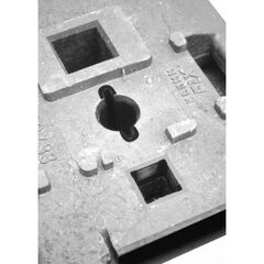  Sicherheitsbakensystem Müba Sicherheitsbakenfuß, 0,87x0,42x0,12m 12444595