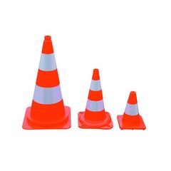  Absperrgeräte und Zubehör Leitkegel müba-Leitkegel mit 2 tagesleuchtenden Streifen, Höhe 50 cm, rot 12444524