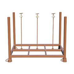  Transportgestelle müba-Fußplattenpalette zur Aufnahme von 21 TL-Fußplatten, lichtes Maß zwischen den Holmen 1,21 x 0,63 x 0,90 m, lackiert 12444527