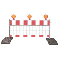  Schrankenzäune müba-Schrankenzaun, Länge 2,40 m,  Höhe 1,00 m mit Folie RA 1/A, Stahl verzinkt 12444588