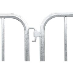  Absperrgeräte und Zubehör Absperrgitter müba-Absperrgitter mit 2 Füßen und 13 Füllstäben, schwere Ausführung, Länge 2,50 m, Höhe 1,10 m, verzinkt 12444536