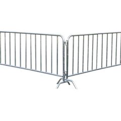  Absperrgeräte und Zubehör Absperrgitter müba-Absperrgitter mit 2 Füßen und 13 Füllstäben, schwere Ausführung, Länge 2,50 m, Höhe 1,10 m, verzinkt 12444536