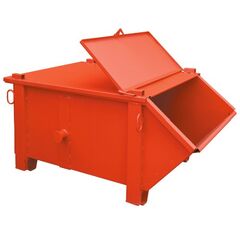  Kipp-Container müba-Kipp-Container mit schräger Schütte, Inhalt 1000 Liter, Tragfähigkeit 1500kg, Auflast 4500kg, Maße 1,60x1,20x0,80m, lackiert 12444634