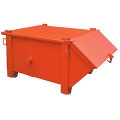  Kipp-Container müba-Kipp-Container mit schräger Schütte, Inhalt 1000 Liter, Tragfähigkeit 1500kg, Auflast 4500kg, Maße 1,60x1,20x0,80m, lackiert 12444634