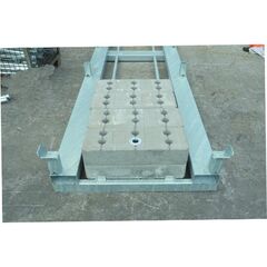  Lager und Transportgestelle müba-Bauzaunfußsicherung für Bauzaunfußpaletten, verzinkt 12444482