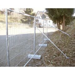  Standelement für Bauzaun müba-Bauzaunabstützung zum Anschrauben, ohne Befestigungssatz, verzinkt 12444476