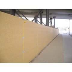  Holzbauzaun müba-Holzbauzaun aus speziell gepresster Spanplatte, Länge 2,17 m, Höhe 2,04 m, Stärke 20 mm 12445023