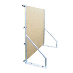  Holzbauzaun müba-Holzbauzaun aus speziell gepresster Spanplatte, Länge 2,17 m, Höhe 2,04 m, Stärke 20 mm 12445023