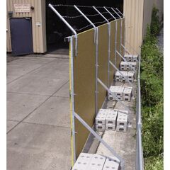  Holzbauzaun müba-Ständer für Holzbauzaun, höhenverstellbar von 1,88 m - 2,30 m, für Wandelemente bis 43 mm einsetzbar, verzinkt 12445020